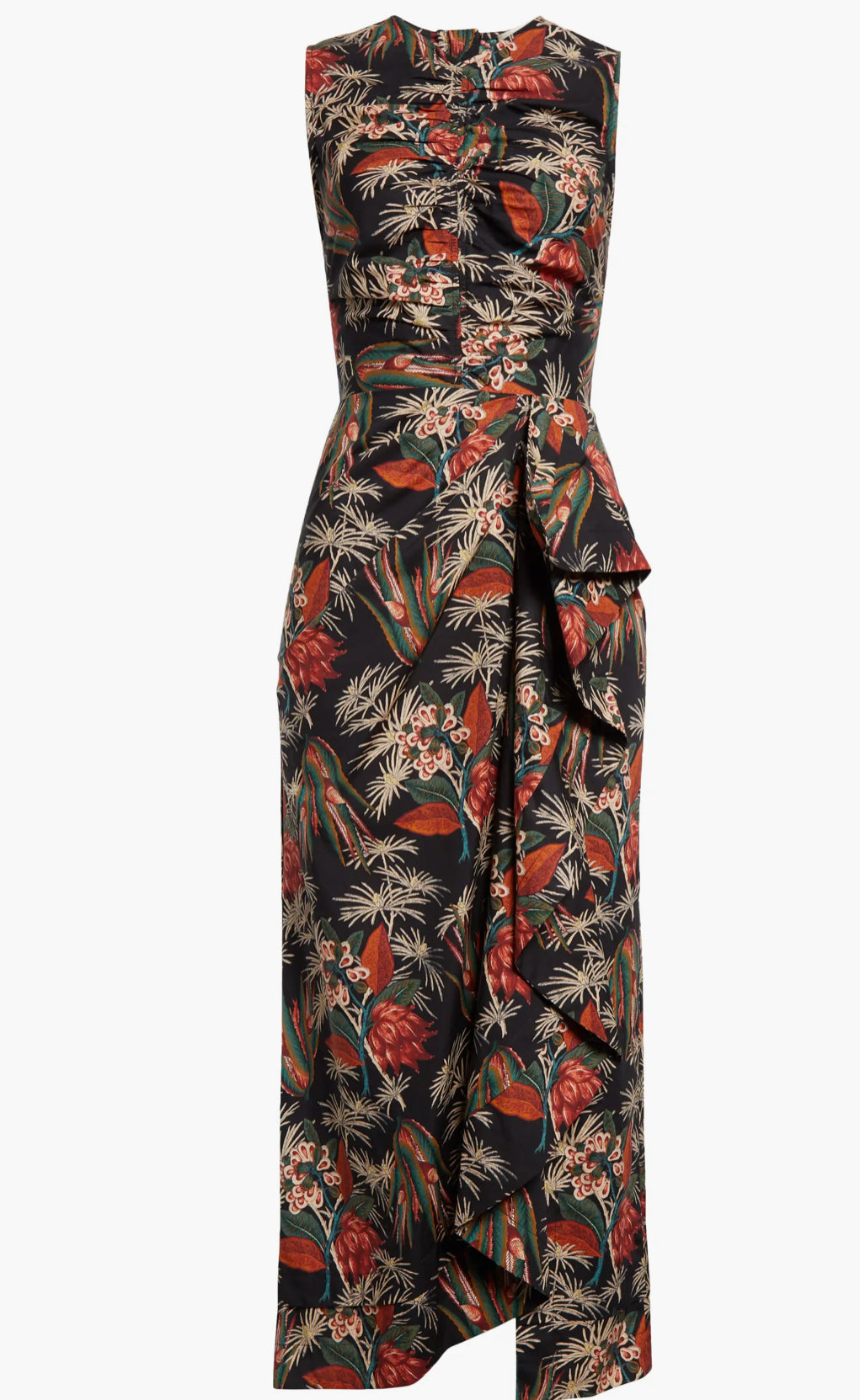 Wylieh sleeveless floral midi on sale dress