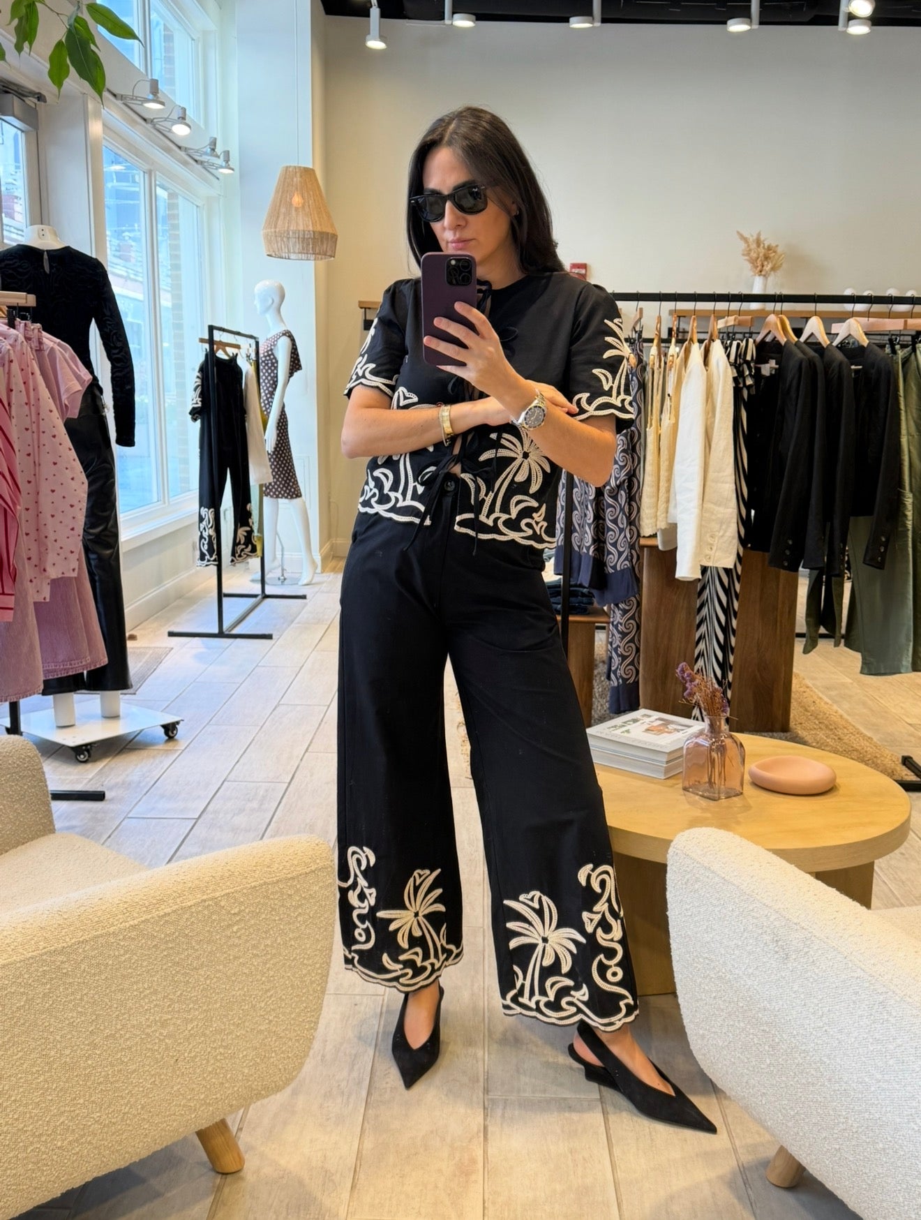 Palm Embroidery Shirt 3