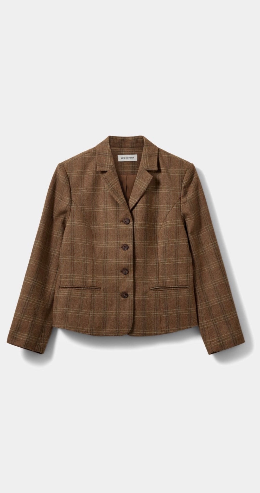 Poppy Checked Fitted Blazer 1
