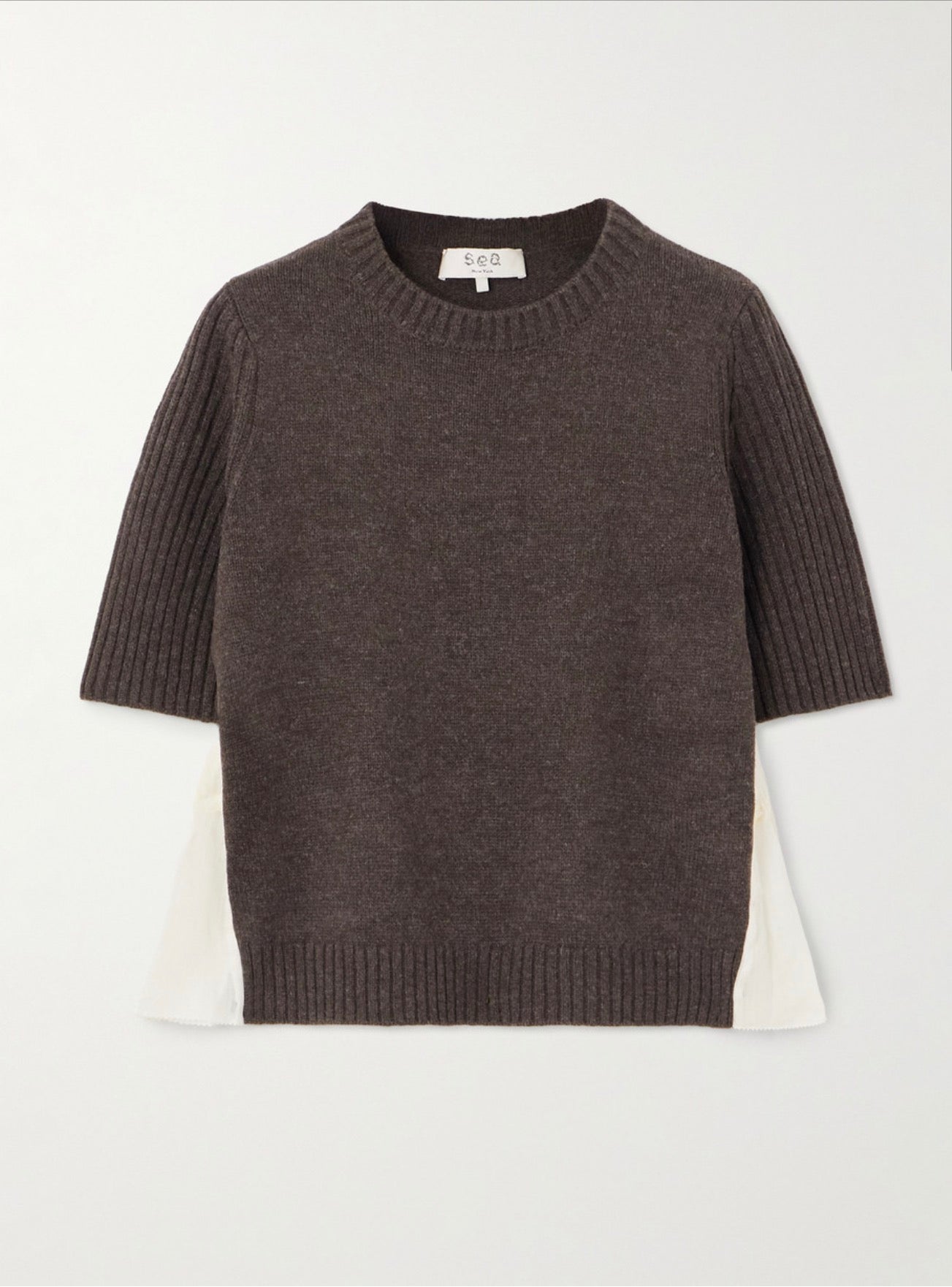 Mallory Combo Knit S/SLV Sweater 1