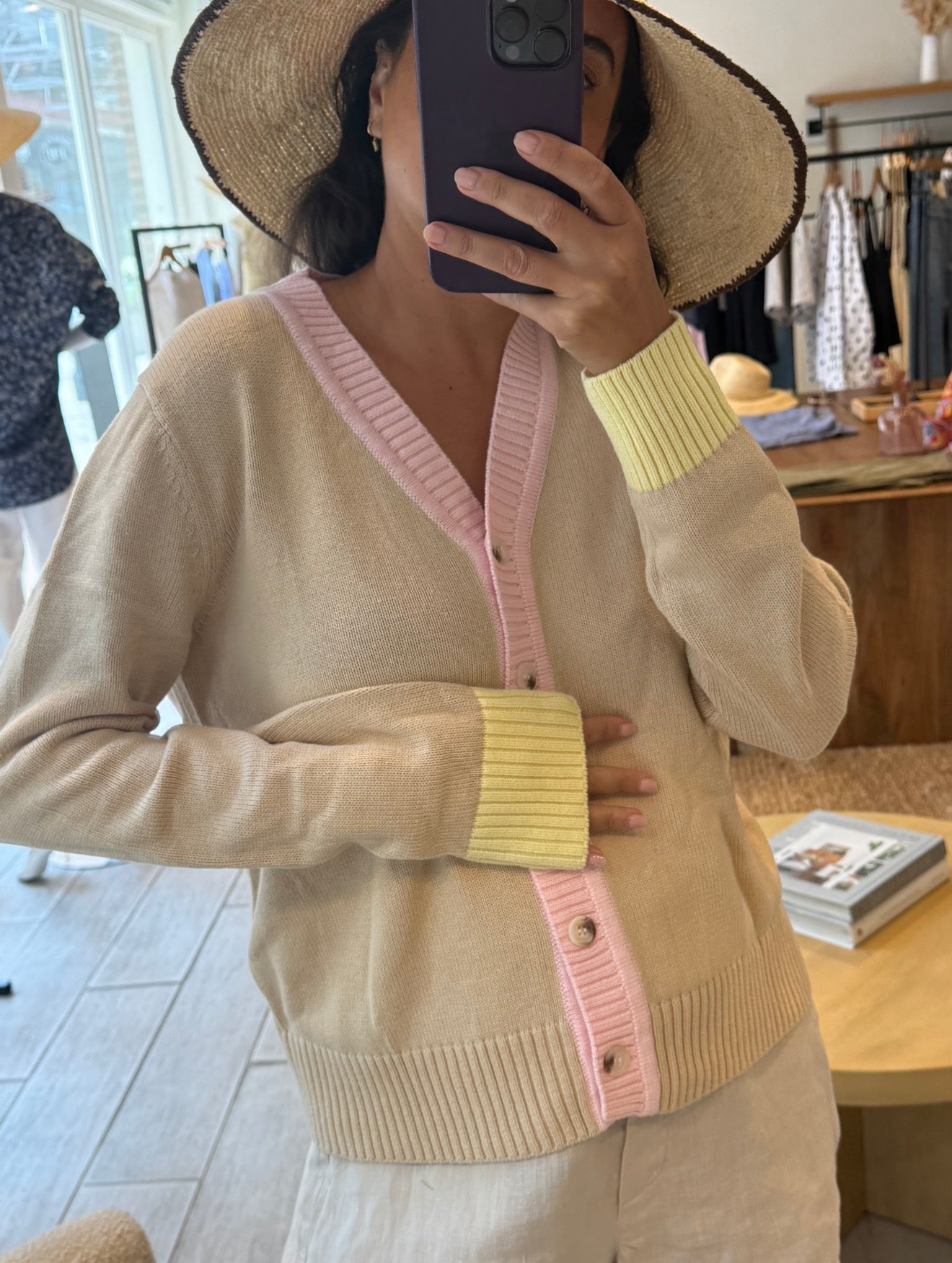 Faye Colour Block Cardigan 2