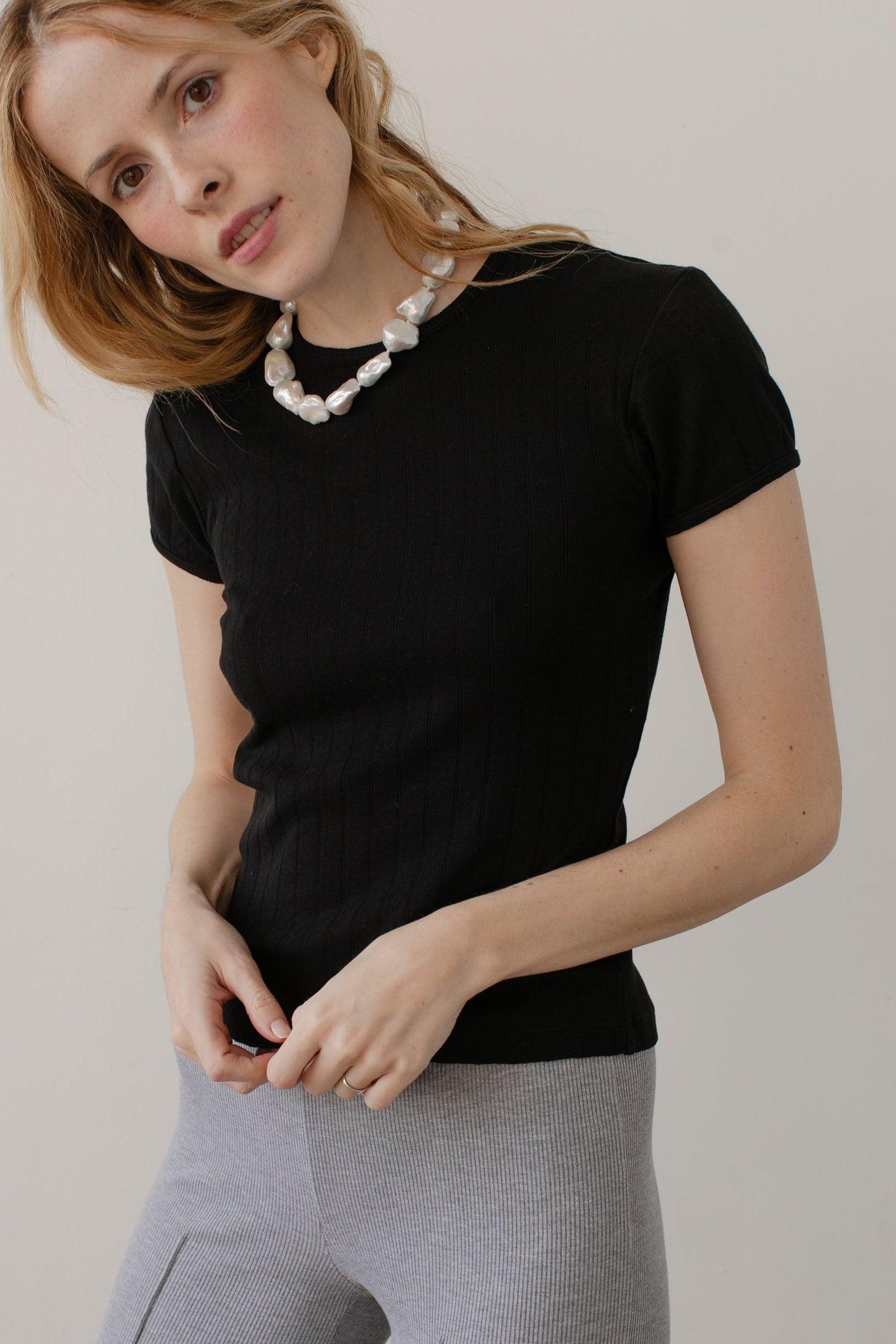 The Pointelle Baby Tee 2