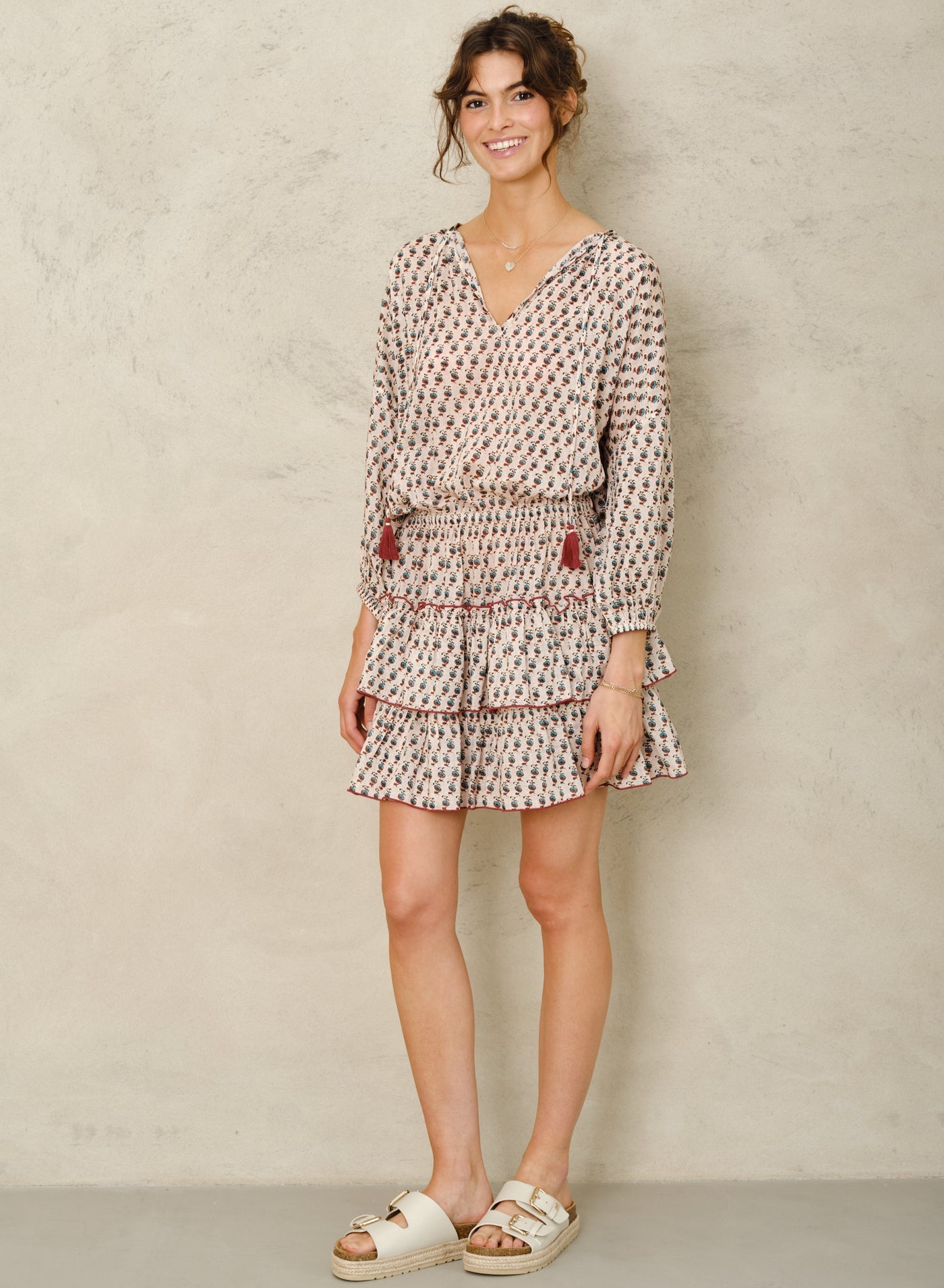 Devi Print L/S Sundress 2