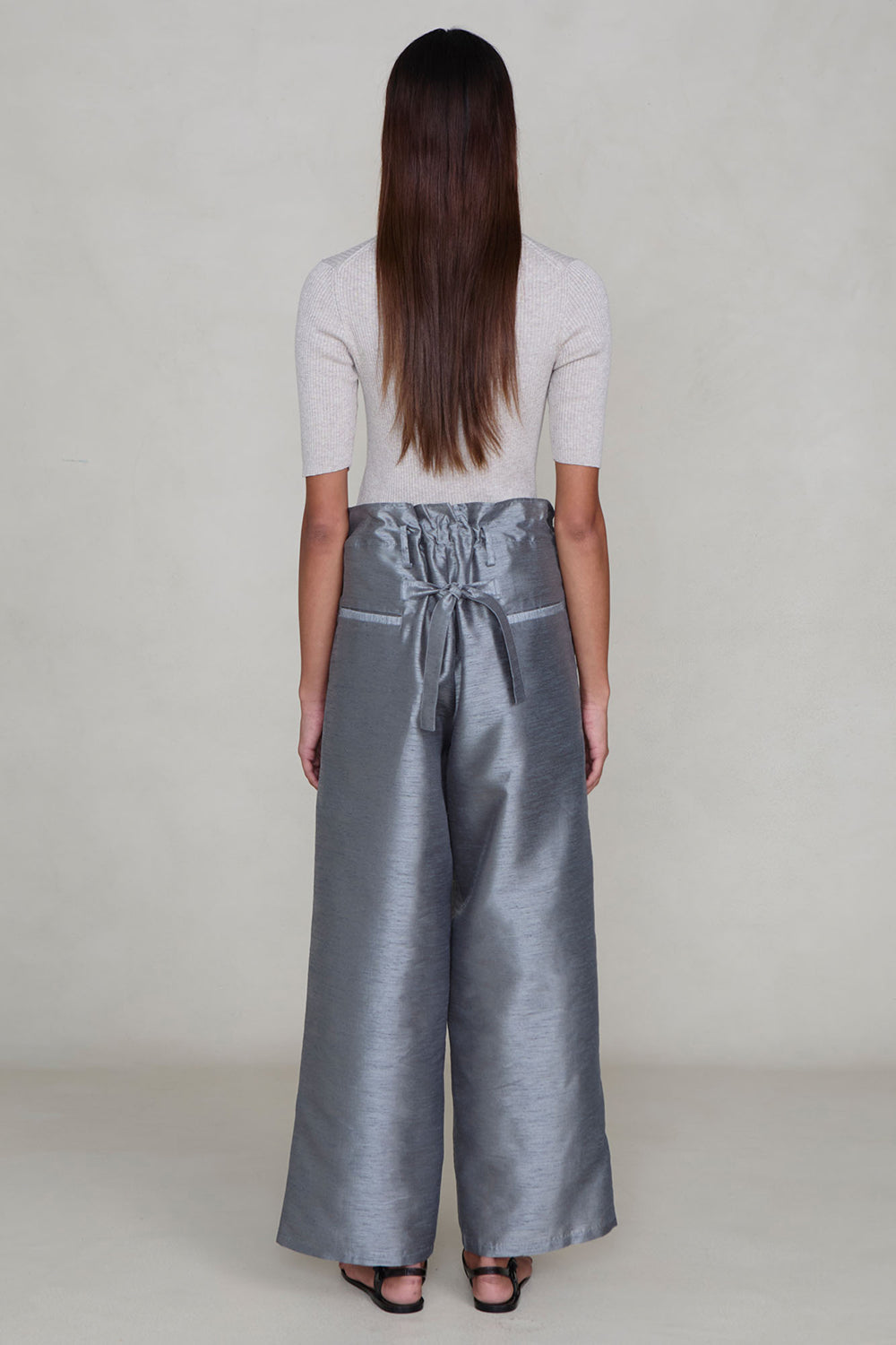 Dupioni Straight Leg Pant 3