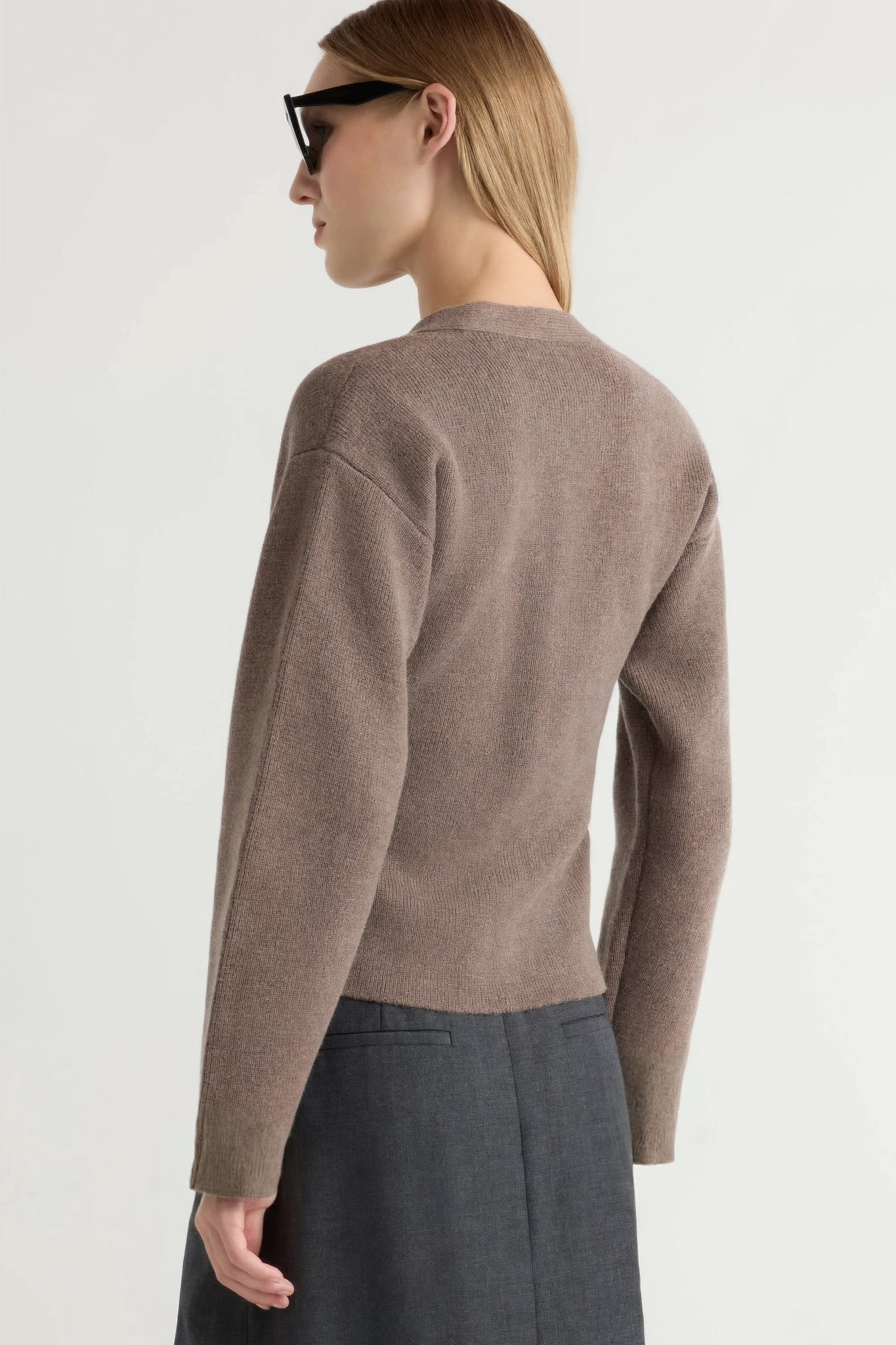 Elinor Organic Cotton-Wool V-Neck Cardigan 3