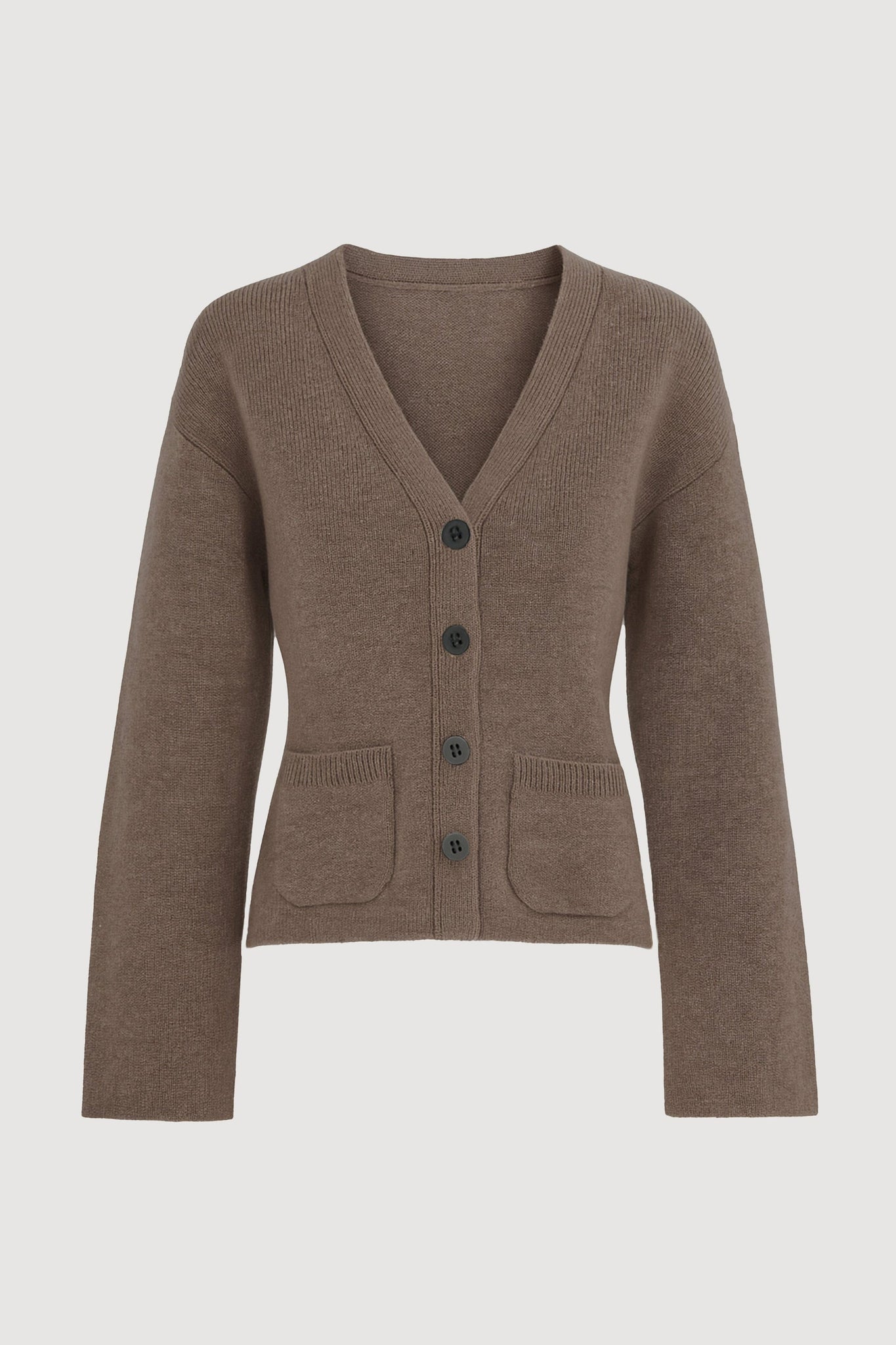 Elinor Organic Cotton-Wool V-Neck Cardigan 1