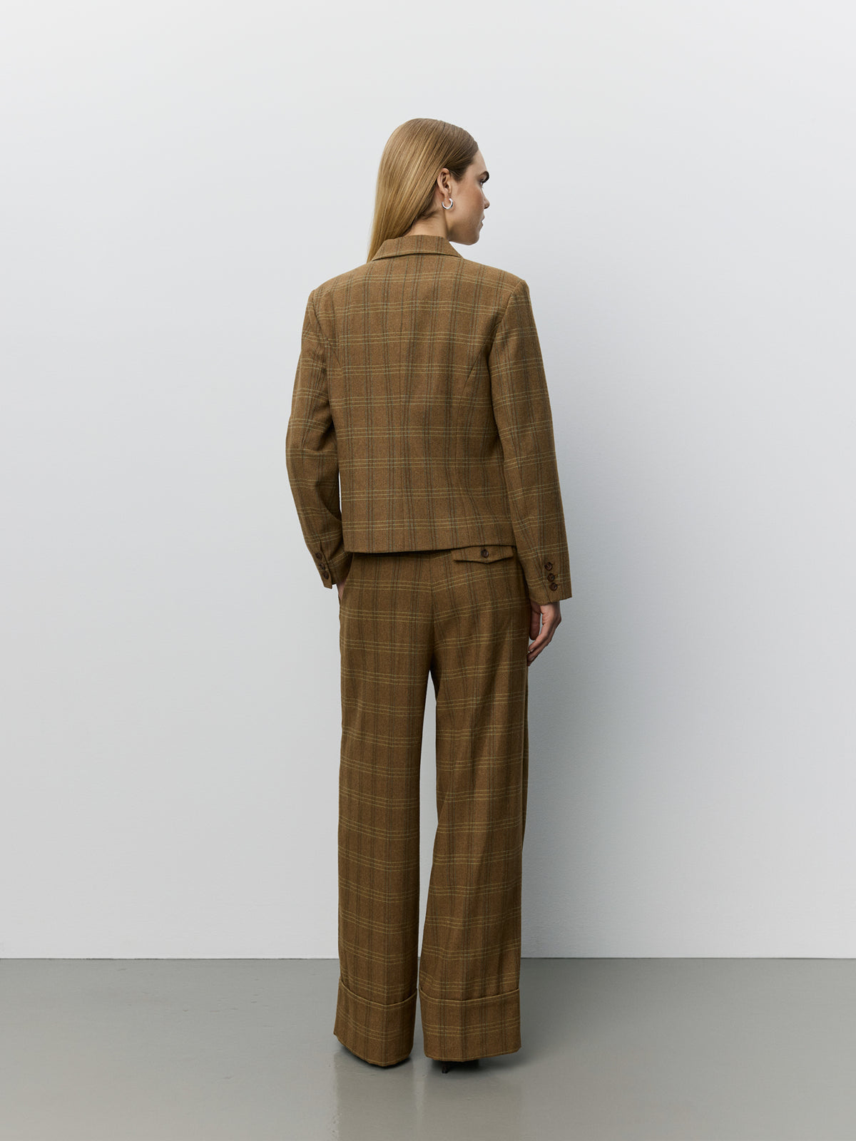 Poppy Checked Fitted Blazer 4