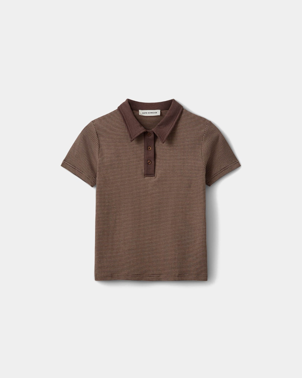 Calista Rib Polo T-Shirt 1
