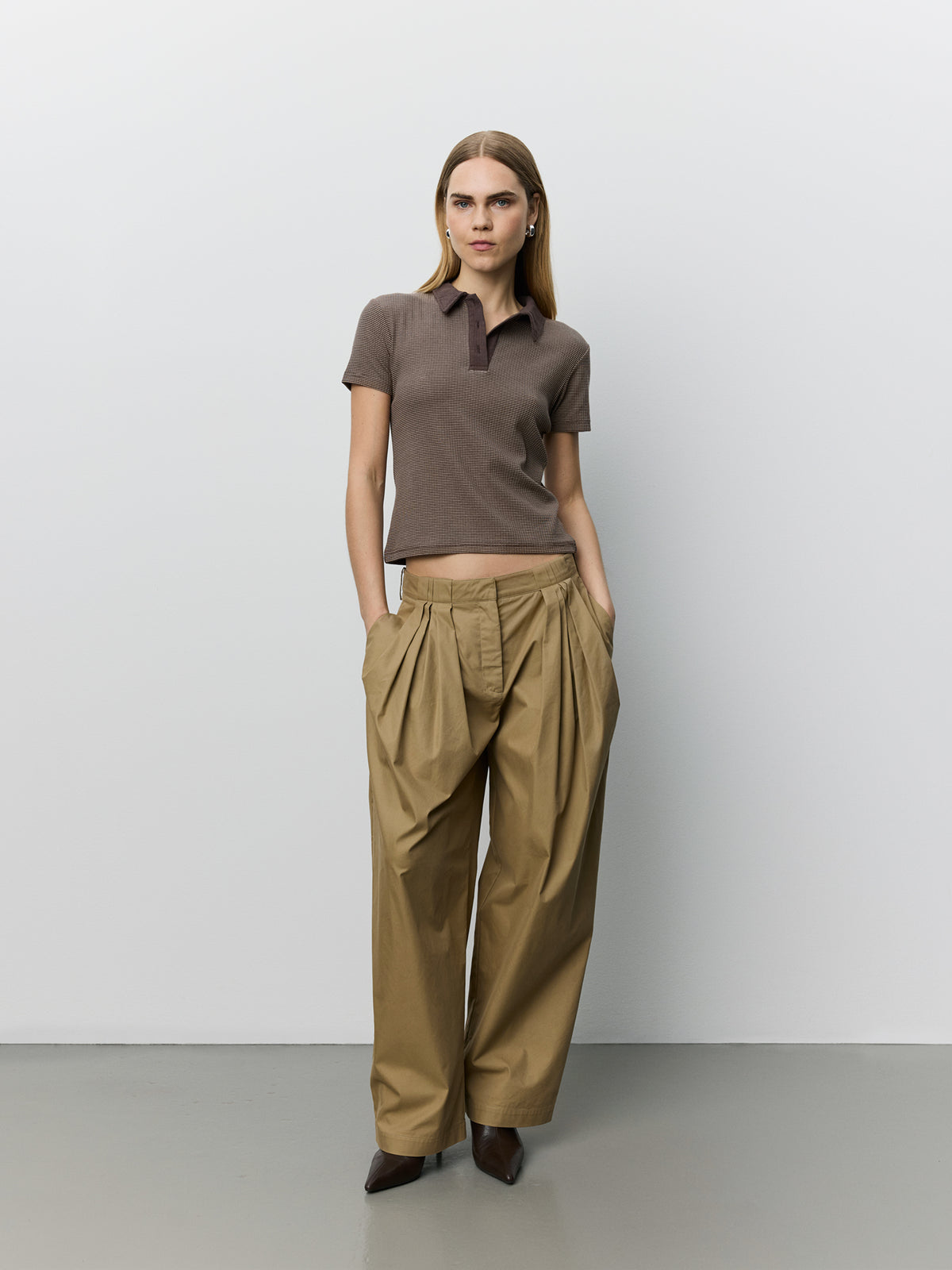 Calista Rib Polo T-Shirt 2