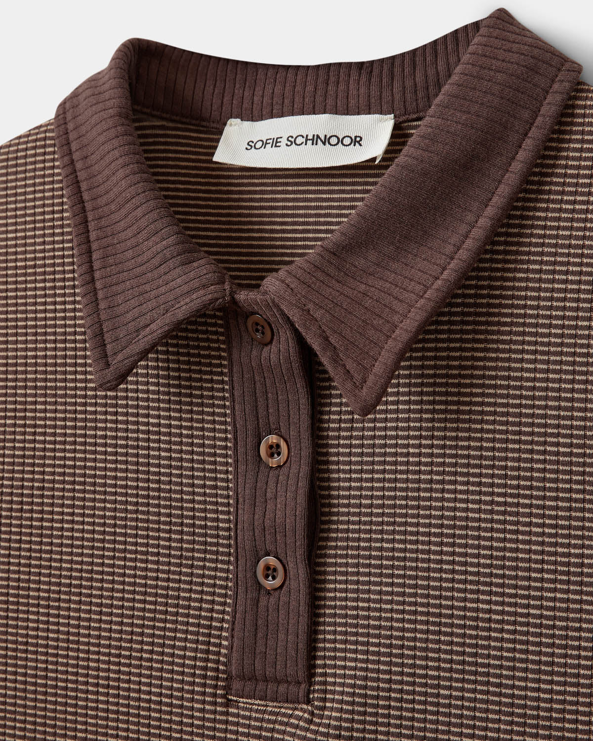 Calista Rib Polo T-Shirt 4