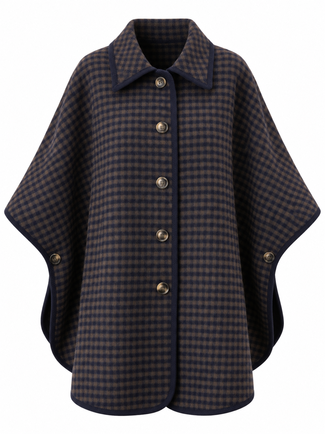 Reversible Cashmere Cape Coat 1
