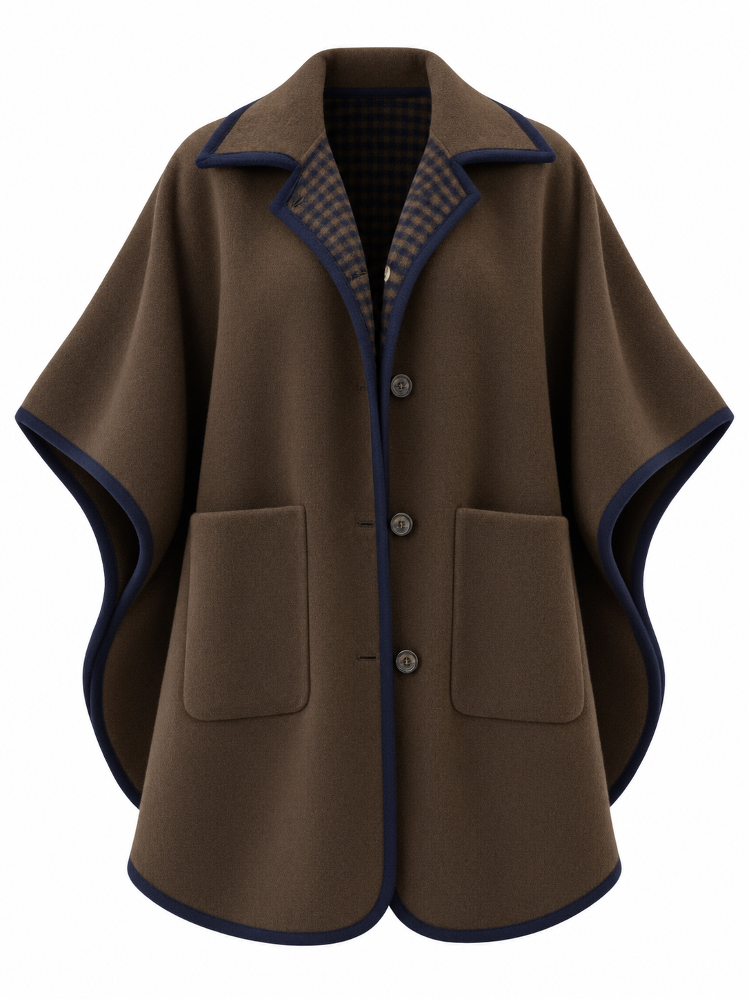 Reversible Cashmere Cape Coat 2