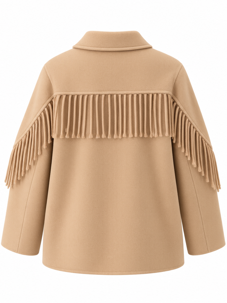 Western Fringe Cashmere Jacket 2