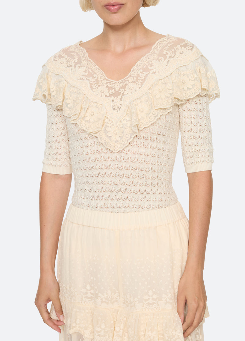Chandra Lace Sweater 1