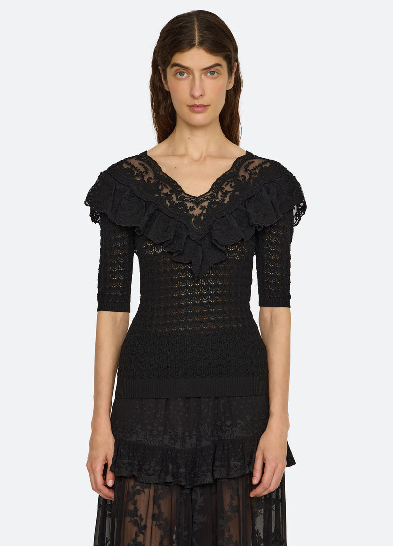 Chandra Lace Sweater 1