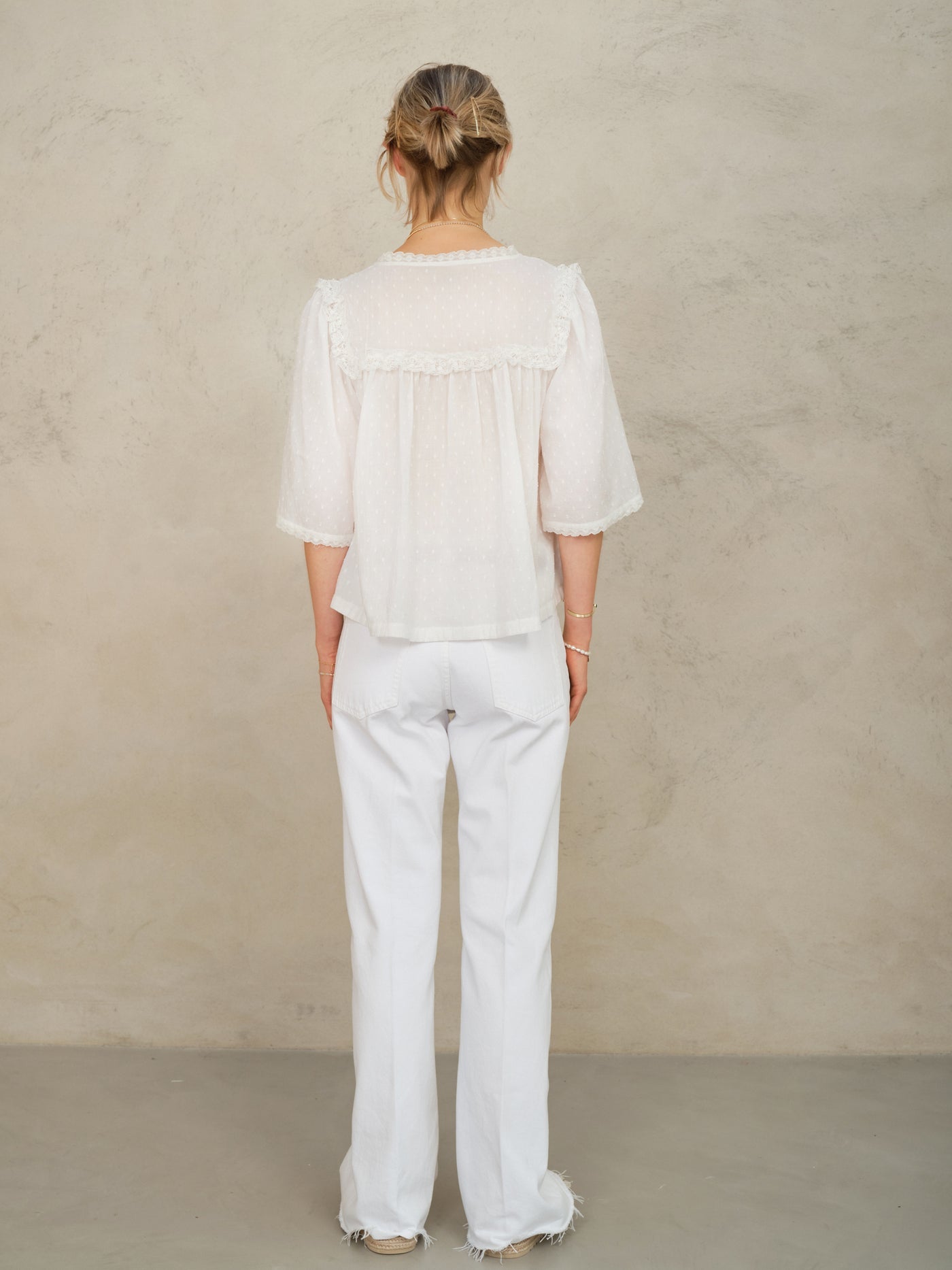 Brea Frill Embroidered Top 3