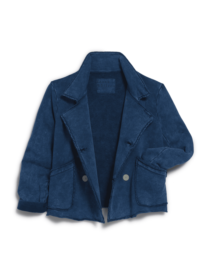 LabCrop Cropped Sweatshirt Peacoat 1