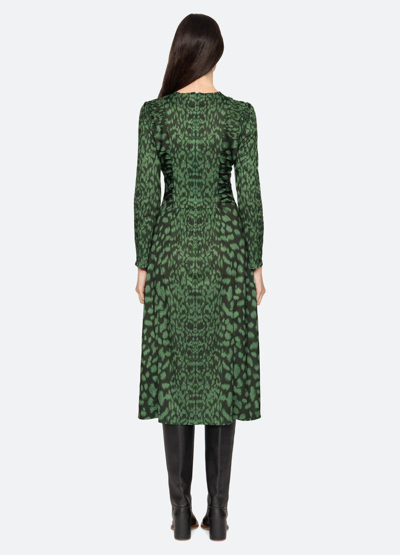 Claude Print L/S Midi Dress 4