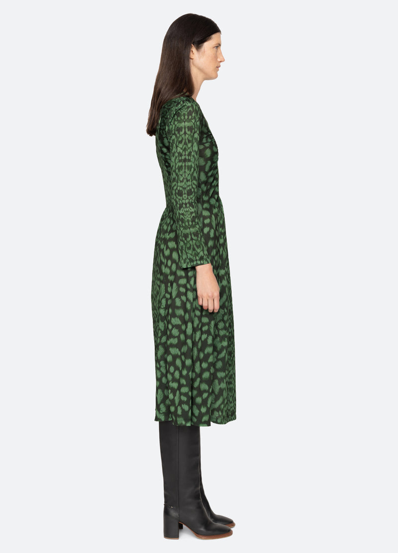 Claude Print L/S Midi Dress 3