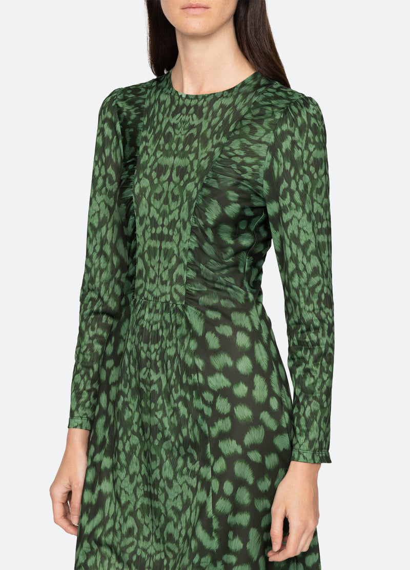 Claude Print L/S Midi Dress 2