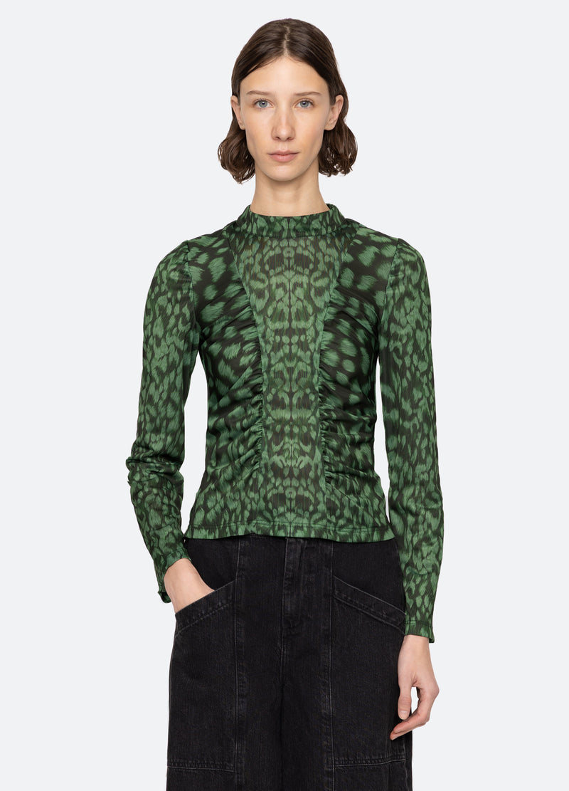 Claude Print Turtleneck 1