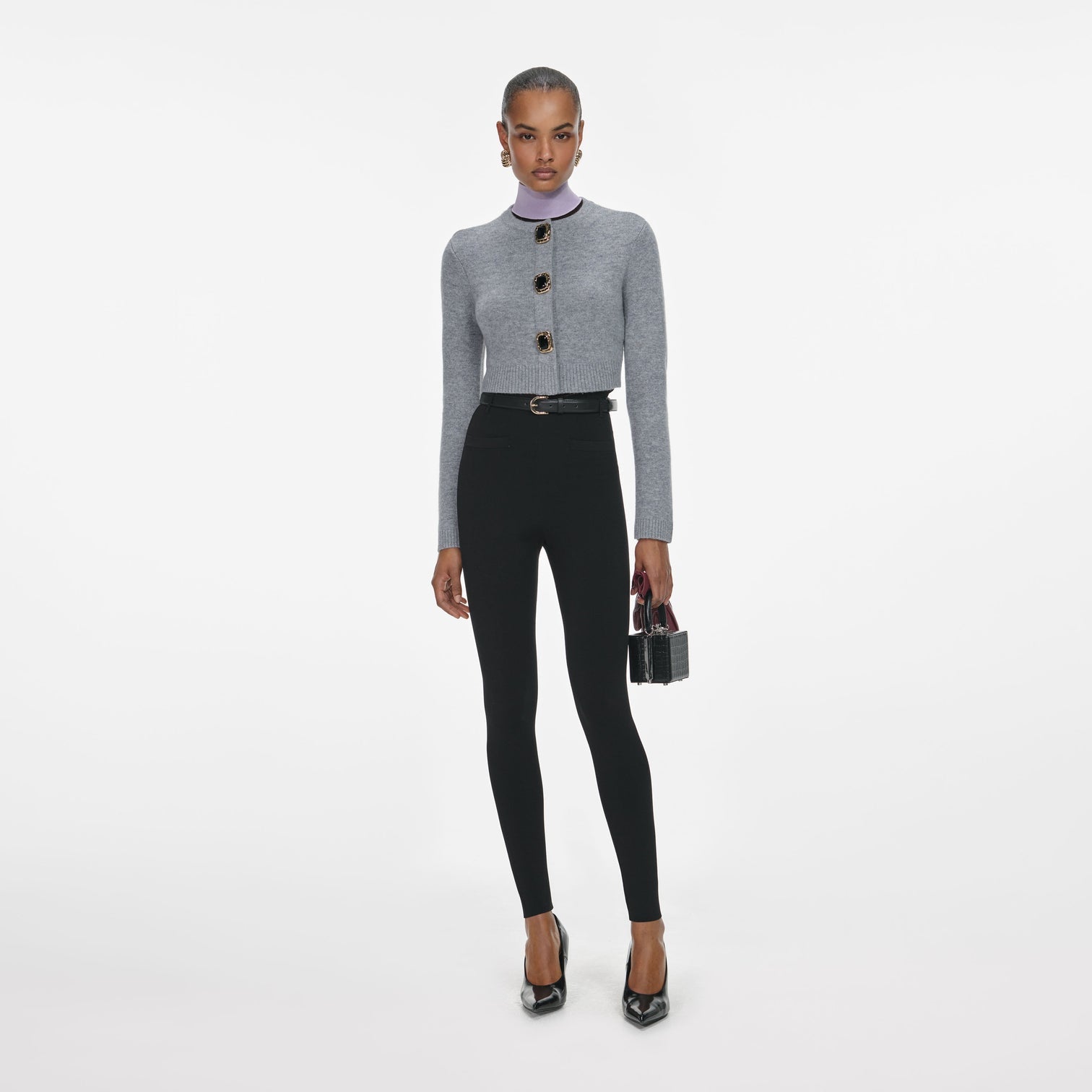Grey Wool Cardigan 1