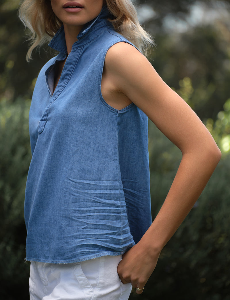 Olivia Sleeveless Polo Shirt 3
