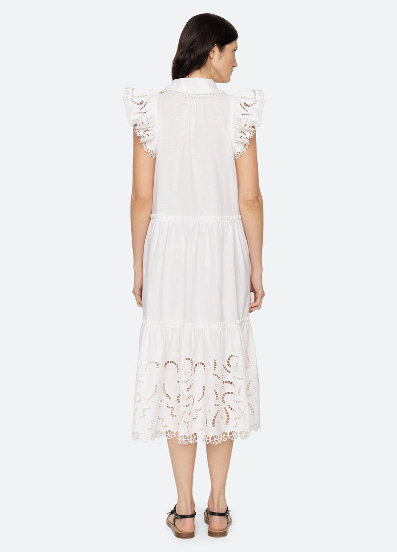 Marja Embroidery Flutter Slv Dress 3