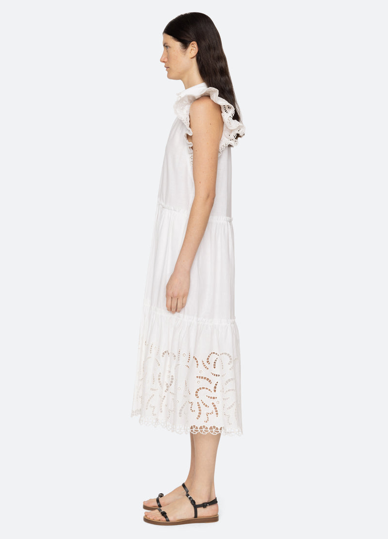 Marja Embroidery Flutter Slv Dress 4