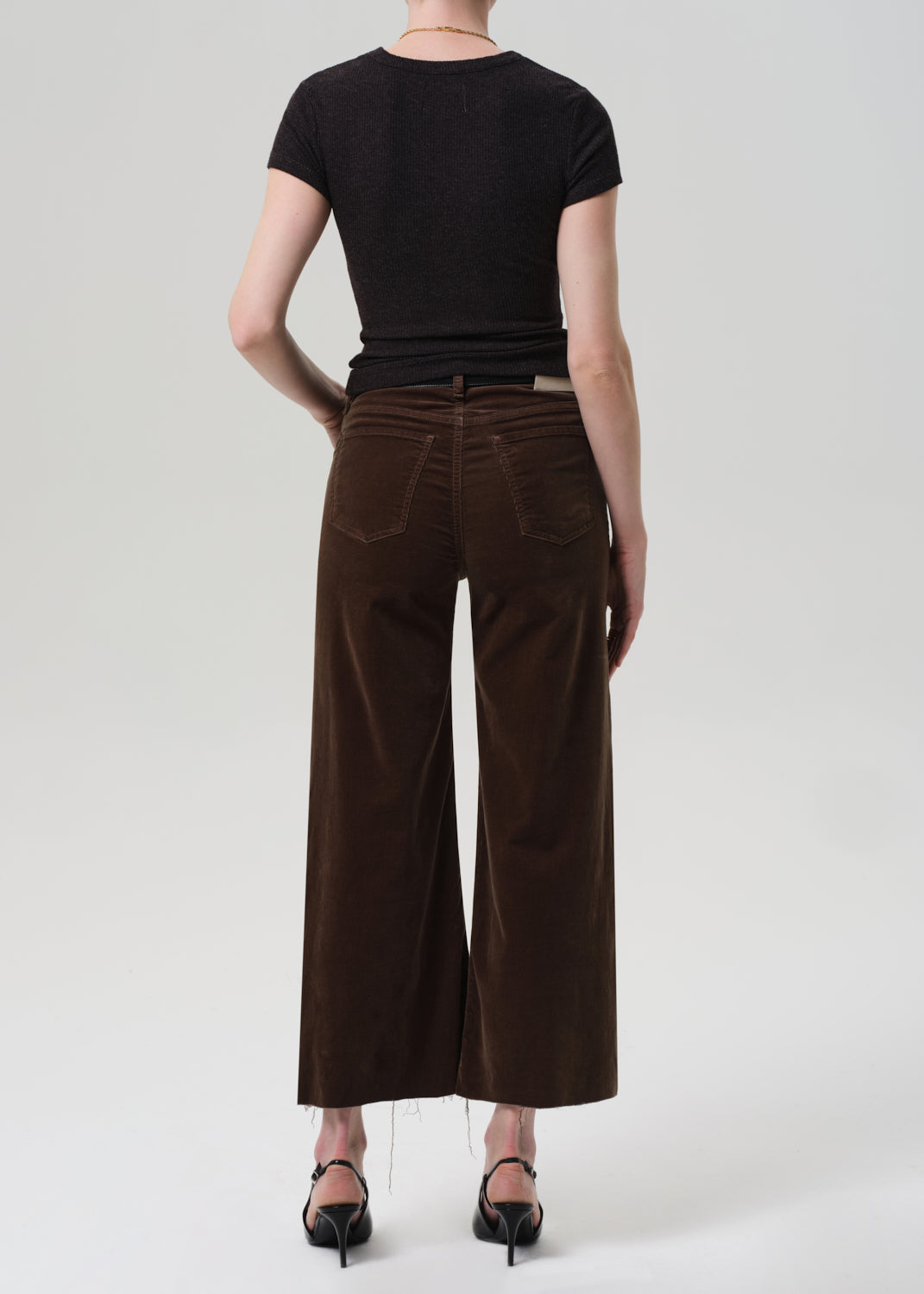 Lyra Wide Leg Crop in Corduroy 4