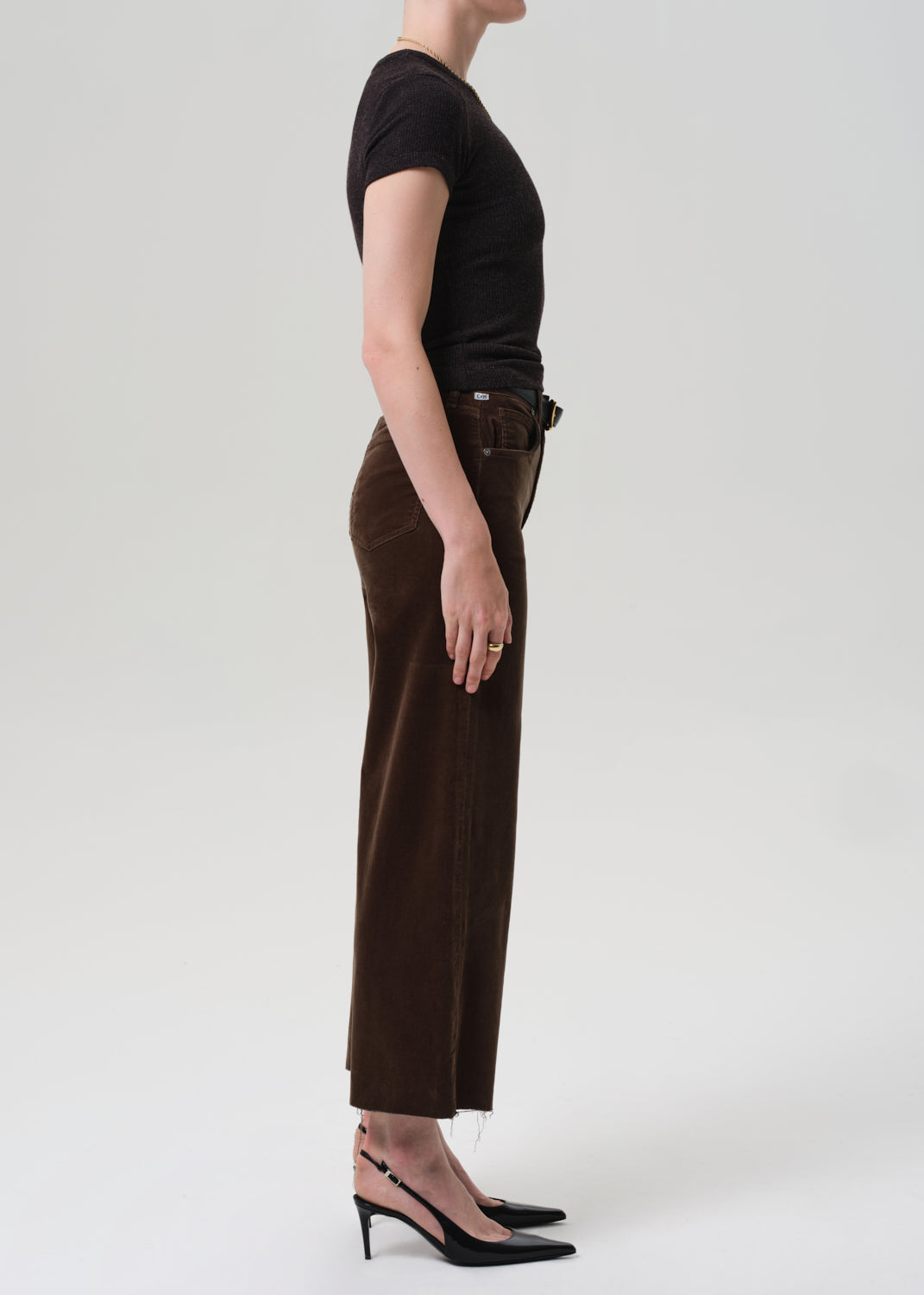 Lyra Wide Leg Crop in Corduroy 3