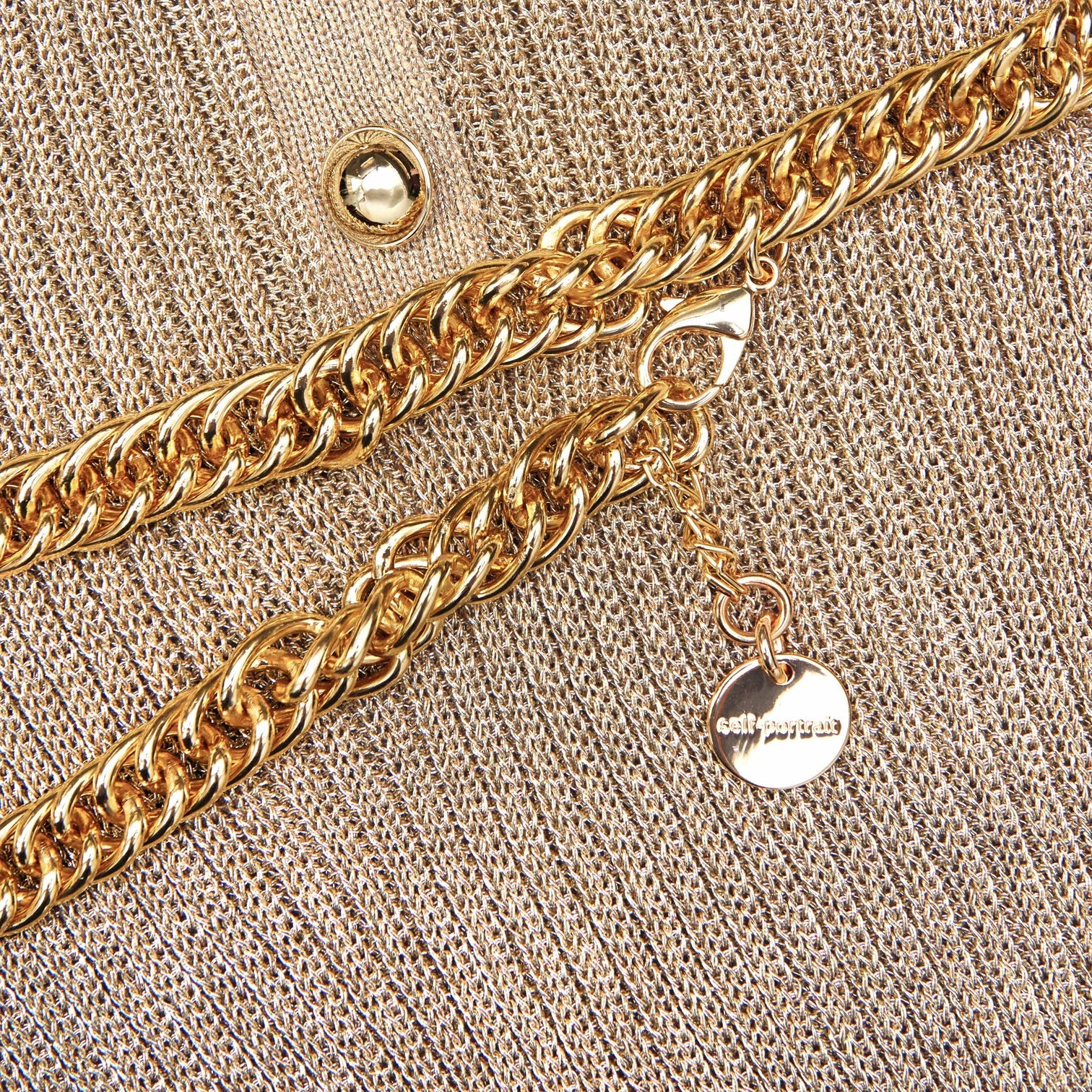 Gold Lurex Ribbed Knit Top 4