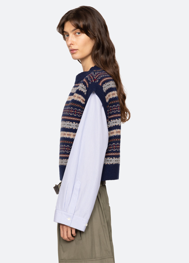 Ciara Fair Isle Top 4
