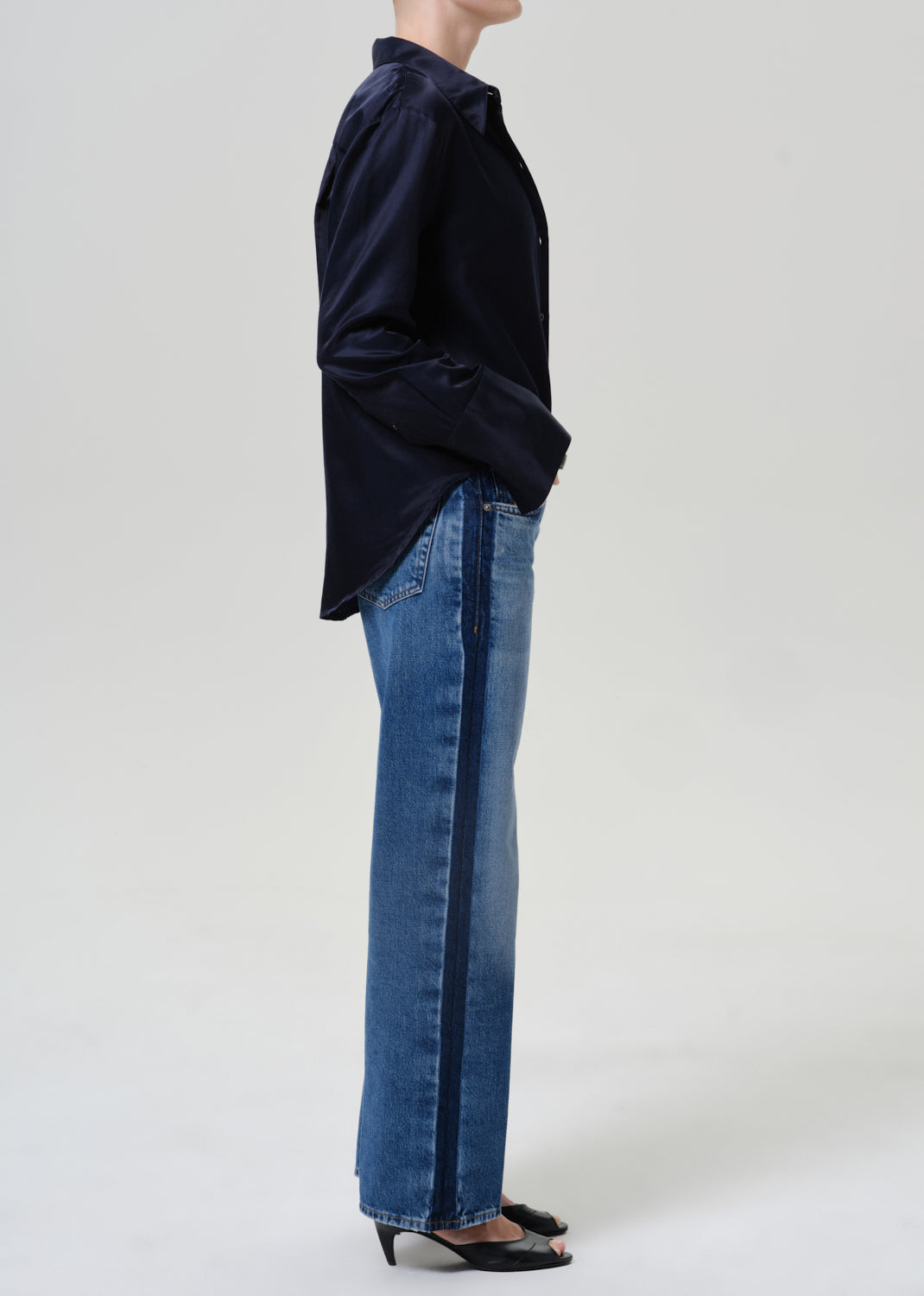 Lindz l/r Easy Straight w/ Tuxedo Stripe 4